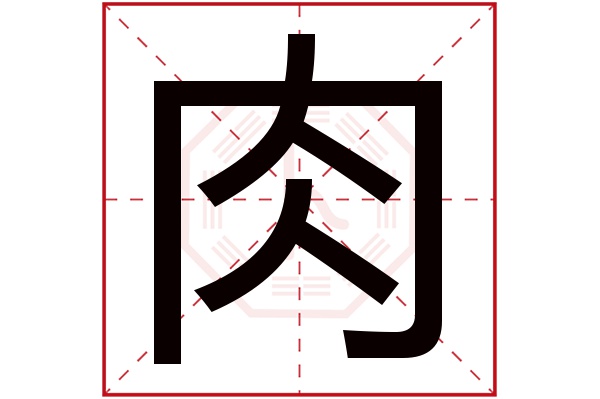 肉字